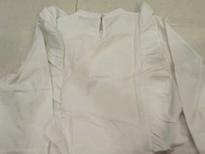 White Ruffled Blouse