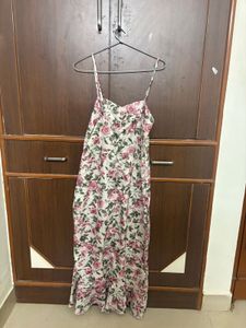 Floral slit dress