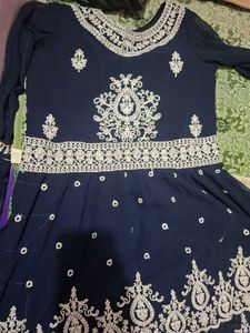 Embroidered Kurta with Mirror Work