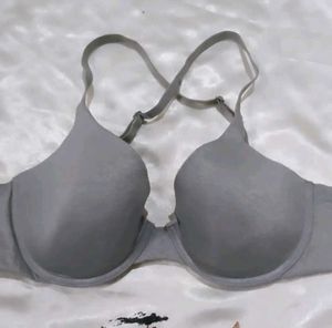 Gray Padded Bra