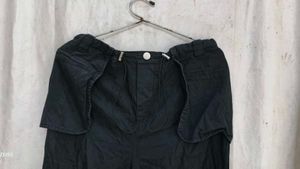 Black Cargo Style Pants