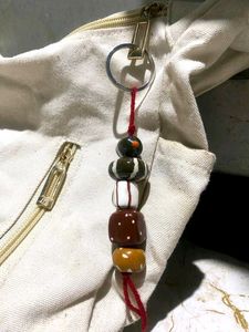 Beaded Keychain with Tassel