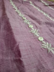 Beautiful Straight Kurti With Embroidery And Mirro