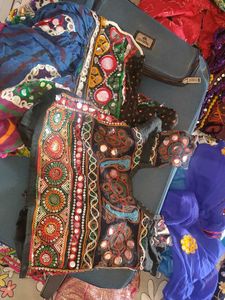 Bohemian Mirror Work Ethnic Skirt