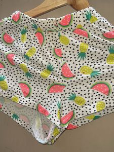 Cute Fruit Print Pajama Shorts