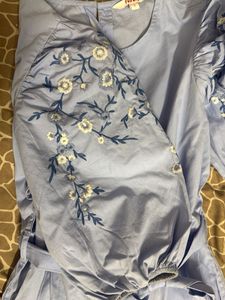 Stylish Blue Midi Dress