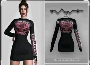 Black World Tour Graphic Dress