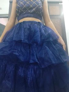 Stunning Royal Blue Tiered Gown