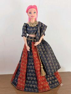 Lehenga Choli Set for Dolls