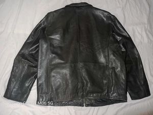 vintage heavy leather jacket