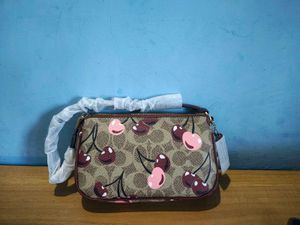 Coach Cherry Print Clutch Pouch
