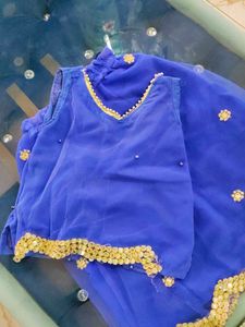 Cute Blue Kids Ethnic Set
