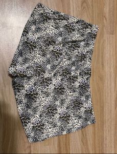 Leopard Print Drawstring Shorts