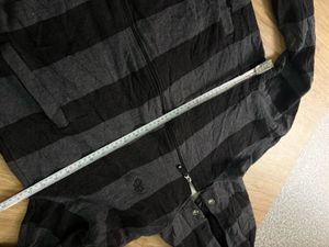 South Pole Men's Striped Zip-Up Hoodie