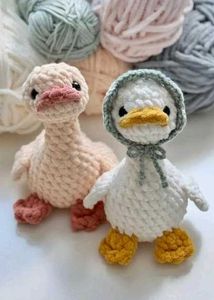 Handmade Crochet Duck Plush Toys