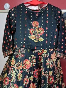 Beautiful Black Printed Gown