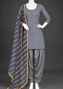 Grey Salwar Suit | Fully Stitched