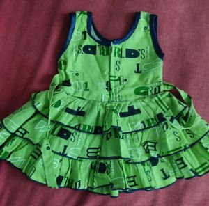 Beautiful Baby Girl Frock |Pure Cotton|Sleeveless