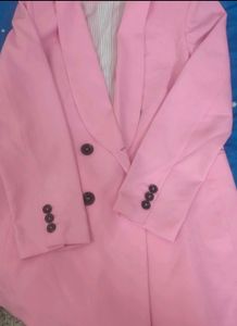 Pink Blazer - Stylish & Chic