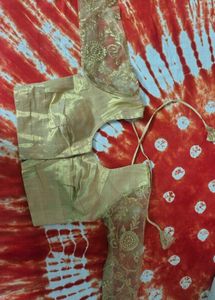 golden blouse