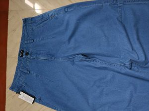 Classic Blue Denim Wide Leg Jeans