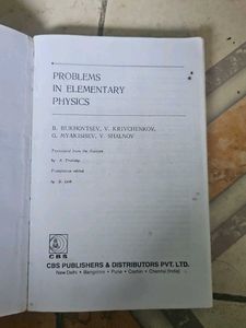 Problems in Elementary Physics Book