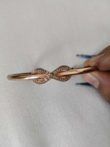 Elegant infinity Rose Gold Cuff Bracelet