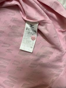 Mizuno Pink All-Over Logo Polo Shirt