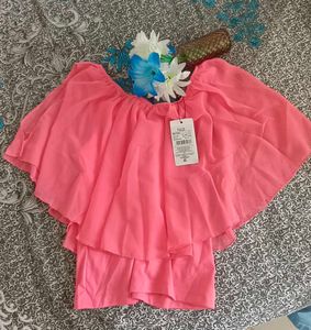 Elegant Pink Layered Top