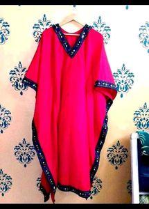 Red Party Wear Kaftan Set ♥️