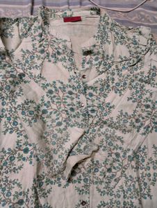 Elegant Floral Print Kurta for Women