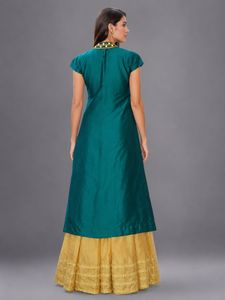 Green Jacket-style Gown