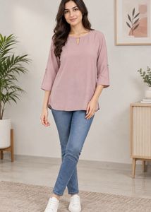 ATMOSPHERE Chic Mauve Casual Top