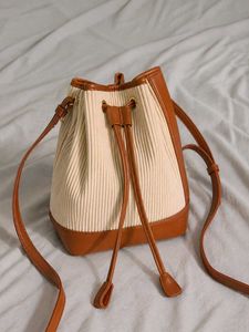 Pleated Bucket Bag