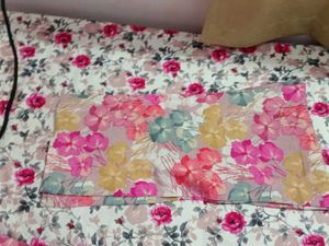 Vibrant Floral Print Button-Up Shirt