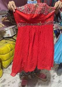 Stunning Red Embellished Gown