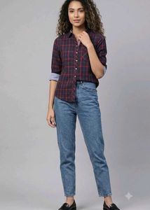 2-in-1 Reversible Cotton Chambray Shirt
