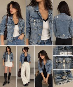 Zara Blue Denim Jacket 🦋