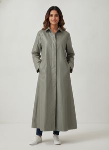 light weight Classic Long Trench Coat size M