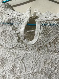 Elegant White Lace Blouse