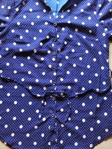 Polka Dot Button-Up Top