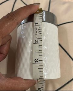 Ceramic &amp; Metal Spice Jars - Set of 3