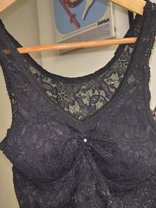 Elegant Black Lace Bralette Top