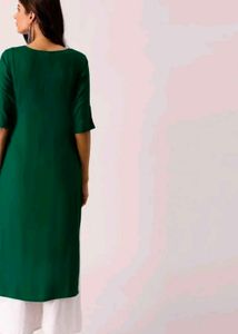 Elegant Green Sequined Kurta