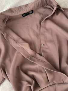 Elegant Mauve Wrap Dress