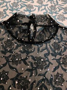 Urbanic Black sheer top