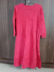 Unused BIBA Bright Coral colour Kurta-size 34