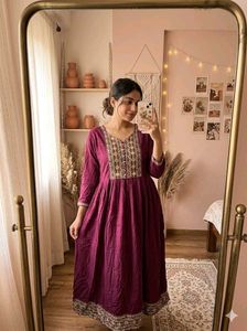 Beautiful Embroidered Anarkali Kurta