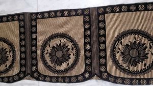 Unused Floral Sofa Cover | Brown | 1 Pc