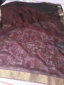 Elegant Embroidered Saree